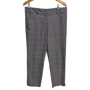 Trina Turk Houndstooth Plaid Crop Trousers 10